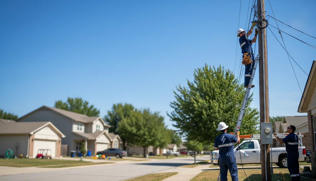 Residential electrician providing installation services in Brookfield, MA